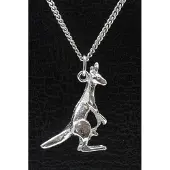 MOOYE ® - Collectie Zilveren Kangoeroe 3 ketting hanger