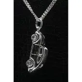 MOOYE ® - Collectie Zilveren VW kever 3D ketting hanger