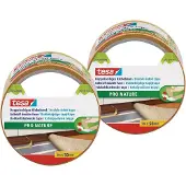 TESA dubbelzijdig tapijttape - 3x stuks - rol 5 meter - Pro Nature - Duurzaam klusmateriaal - Huishoudartikelen - Tapijttape - Dubbelzijdig tape