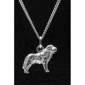 MOOYE ® - Collectie Zilveren Sint Bernard ketting hanger - groot