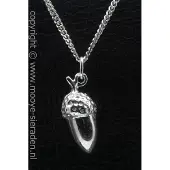 MOOYE ® - Collectie Zilveren Eikel middel ketting hanger