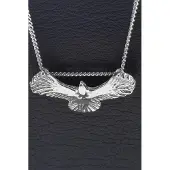 MOOYE ® - Collectie Zilveren Adelaar Wings of freedom ketting hanger