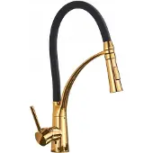 Viking Choice Keukenkraan - flexibele uitloop - eengreeps - zwart goud