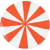 Blond Amsterdam Bord Christmas Red Stripe D 18 H 2 Cm
