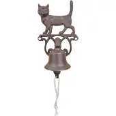 Esschert Design bel van gietijzer poes