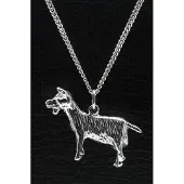 MOOYE ® - Collectie Zilveren Geit ketting hanger - groot