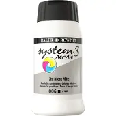 Daler Rowney System3 Acrylverf Zinc Mixing White 500 ml 1 stuk