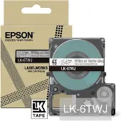 Epson LK-6TWJ matte tape wit op transparant 24 mm (origineel)