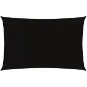 vidaXL Zonnescherm rechthoekig 2,5x5 m oxford stof zwart