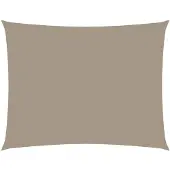 vidaXL Zonnescherm rechthoekig 3x4 m oxford stof taupe