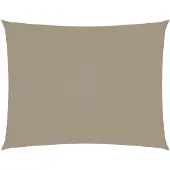 vidaXL Zonnescherm rechthoekig 3x6 m oxford stof taupe