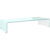 vidaXL Tv-meubel/monitorverhoger 70x30x13 cm glas groen
