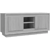 vidaXL Tv-meubel 102x35x45 cm bewerkt hout grijs sonoma eikenkleurig