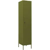 vidaXL Lockerkast 35x46x180 cm staal olijfgroen