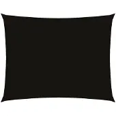 vidaXL Zonnescherm rechthoekig 4x6 m oxford stof zwart