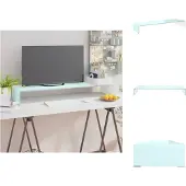 vidaXL Tv-kast - Tv-kasten - Tv-standaard - Tv-standaarden - TV-meubel/monitorverhoger 100x30x13 cm glas groen