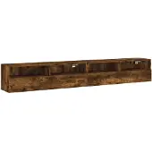 vidaXL Tv-wandmeubels 2 st 100x30x30 cm bewerkt hout gerookt eiken