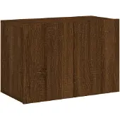 vidaXL Tv-meubel wandgemonteerd 60x30x41 cm bruin eikenkleur