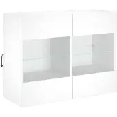 vidaXL Tv-wandmeubel met LED-verlichting 78,5x30x60,5 cm wit