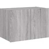 vidaXL Tv-wandmeubel met LED-verlichting 60x35x41 cm grijs sonoma