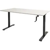 Schaffenburg Dextro Slinger Zit-sta-bureau Rechthoekig T-Voet 1.600 (B) x 800 (D) x 705 (H) mm Melamine