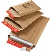 Colompac Kartonnen enveloppen C4 Kleefstrip CP 010,05,020 Bruin 340 x 250 x 50 mm 20 Stuks