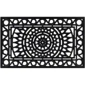 vidaXL Deurmat rechthoekig 45x75 cm rubber