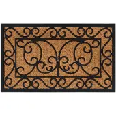 vidaXL Deurmat rechthoekig 45x75 cm rubber en kokosvezel
