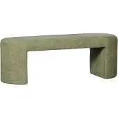 Woood Jacob Bankje - Chenille - Olive Green - 46x130x46