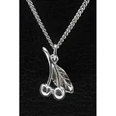 MOOYE ® - Collectie Zilveren Kersen middel ketting hanger