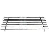 Cosy & Trendy 1x Stuks grote XL pannen onderzetter van metaal/chroom 56 x 26 cm - Panonderzetters