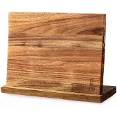 Shinrai Japan - Messenblok - Magnetisch - Enkelzijdig Messenblok - Zonder Messen - Messenhouder van Acacia Hout