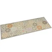 vidaXL Keukenmat wasbaar zeshoekpastelprint 60x180 cm fluweel
