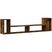 vidaXL TV-kastjes, 2 stuks, gerookt eikenfineer, 100x30x50 cm, houtvezelplaat