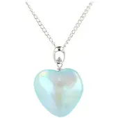 Ruben Robijn Aqua Aura met Zirkoon harthanger (gecoat)