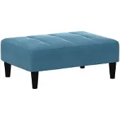vidaXL Voetenbank 77x55x31 cm fluweel blauw