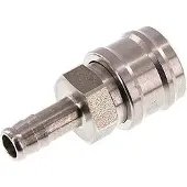 Tameson RVS DN 7.2 (Euro) Luchtkoppeling Snelkoppeling 10 mm Slangpilaar