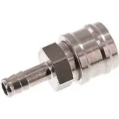Tameson RVS DN 7.2 (Euro) Luchtkoppeling Snelkoppeling 9 mm Slangpilaar