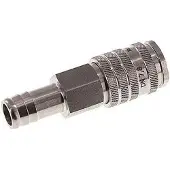 Tameson RVS DN 7.8 Luchtkoppeling Snelkoppeling 13 mm Slangpilaar Double Shut-Off