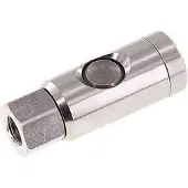 Tameson RVS 316L DN 7.4 Safety Luchtkoppeling Snelkoppeling met Drukknop G 1/4 inch Binnendraad