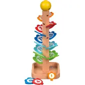 Playtive Klankboom knikkerboom - 23-delig - Hout - speelgoed