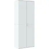 vidaXL Hoge kast 70x35x180 cm bewerkt hout wit
