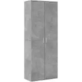 vidaXL Hoge kast 70x35x180 cm bewerkt hout betongrijs