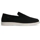 Manfield Zwarte suède loafers | Maat 43