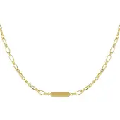 Yehwang - Schakelketting met bedel - Goud - Stainless Steel