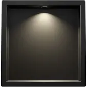 Boss & Wessing Inbouwnis BWS Albert 30x30x7cm Met Led Mat Zwart