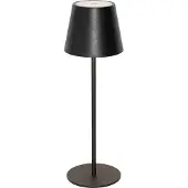 QAZQA Tafellamp zwart incl. LED dimbaar en oplaadbaar IP54 - Murdock