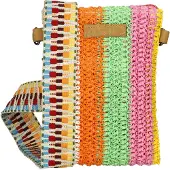 Enrico Benetti Rieten Telefoontasje Multicolor 1