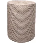 DECOR WALTHER Hocker Basket Rattan Licht