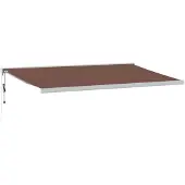 vidaXL Luifel automatisch uittrekbaar 500x300 cm bruin